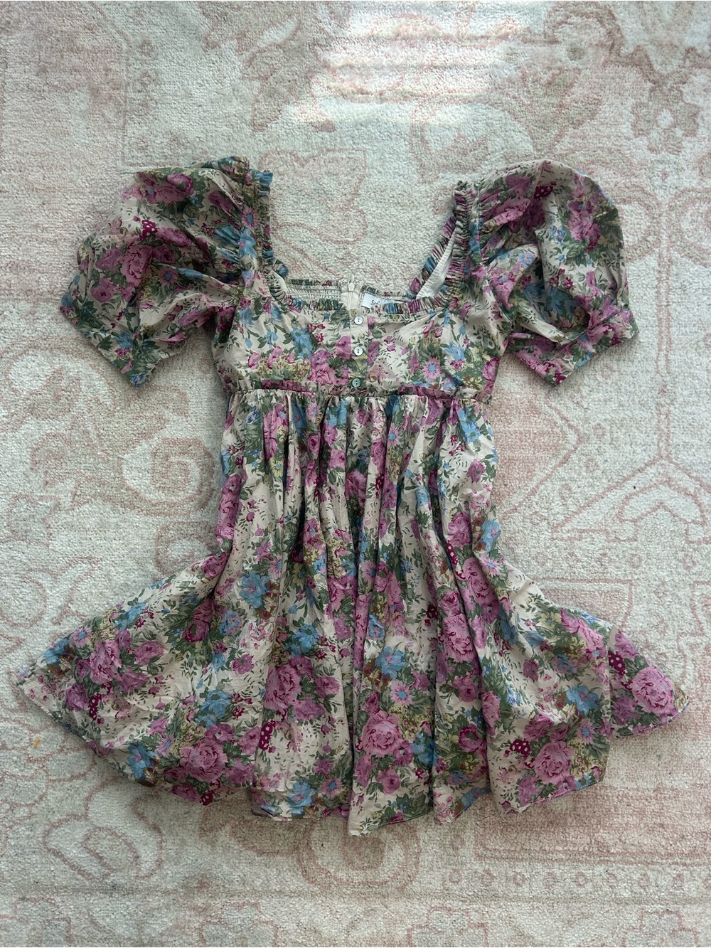 Floral babydoll Mini Dress